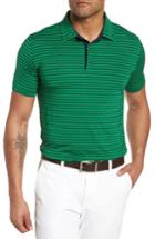 Men's Bobby Jones Control Stripe Jersey Polo - Green