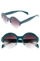 Women's Bp. 50mm Round 2 Tone Sunglasses - Emerald/ Clear