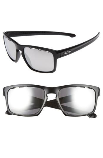 Men's Oakley Sliver Chrome Iridium 57mm Sunglasses - Black