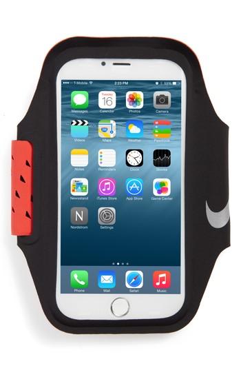 Nike Ventilated Smartphone Arm Band, Size - Orange
