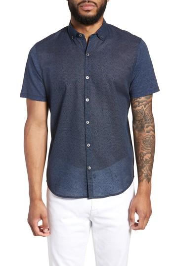 Men's Zachary Prell Clyde Slim Fit Sport Shirt - Blue