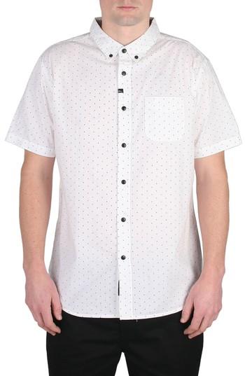 Men's Imperial Motion Winston Dot Print Woven Shirt, Size - White