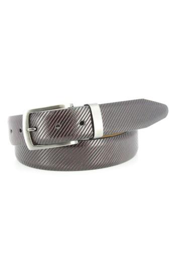 Men's Remo Tulliani Sylvio Leather Belt - Burgundy