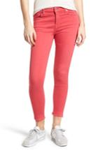 Women's 7 For All Mankind Released Hem Ankle Skinny Jeans - Red