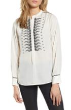 Women's Lucky Brand Embroidered Blouse - White