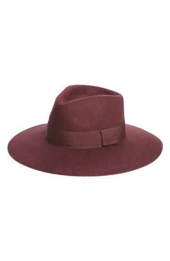 Women's Bp. Wool Panama Hat - Burgundy