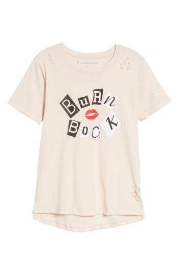 Women's Prince Peter X Mean Girls Burn Book Distressed Tee
