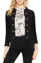 Women's Vince Camuto Military Sweater Jacket - Black