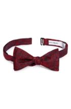 Men's Calibrate Ramage Floral Silk Bow Tie, Size - Red