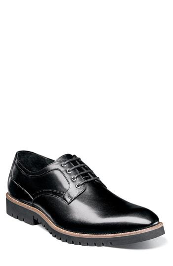 Men's Stacy Adams Barclay Plain Toe Derby M - Black