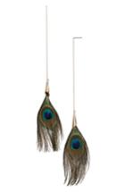 Women's Panacea Peacock Feather Earrings