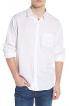 Men's Rails Connor Long Sleeve Cotton Button Up Shirt - White
