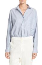 Women's Vince Linen & Cotton Crop Shirt