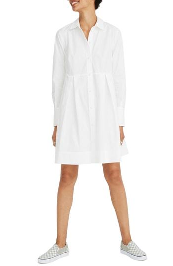 Women's Madewell Box Pleat Shirtdress