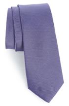 Men's Calibrate Eternity Unsolid Solid Silk Skinny Tie, Size - Purple