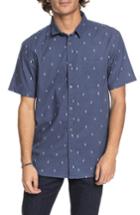 Men's Quiksilver Abstract Boards Woven Shirt - Blue