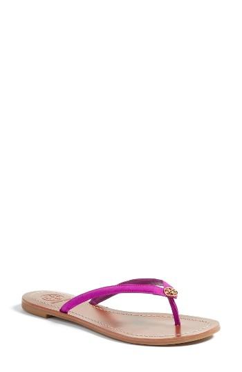 Women's Tory Burch 'terra' Flip Flop M - Purple