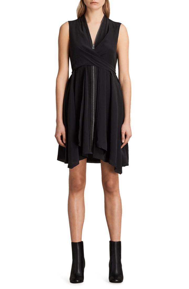 Women's Paige Denisa Floral Tie Cuff Minidress
