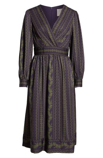 Women's Gal Meets Glam Collection Jocelyn Border Print Faux Wrap Dress