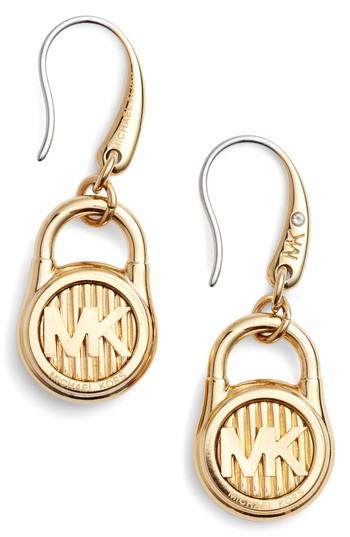 Women's Michael Kors Padlock Drop Earrings