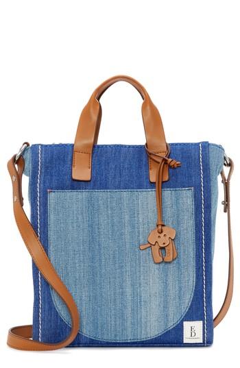 Ed Ellen Degeneres Small Baja Denim Tote - Blue