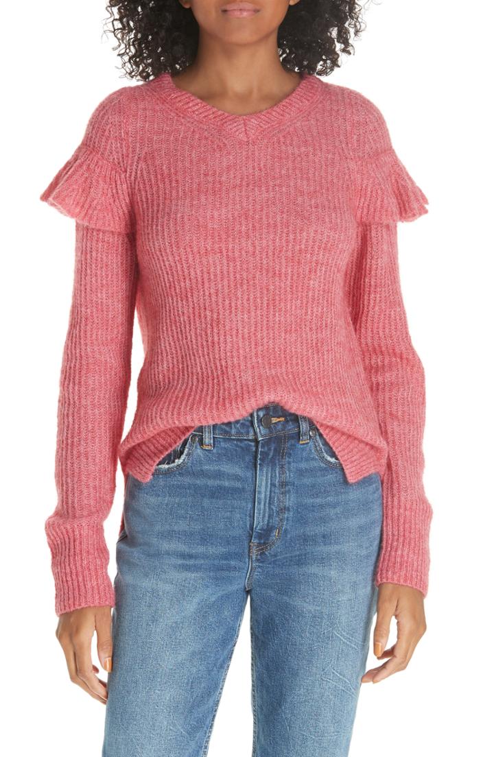 Women's Vince Camuto V-neck Ribbed Sweater