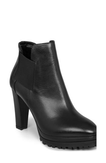 Women's Allsaints Sarris Lugged Platform Bootie Eu - Black