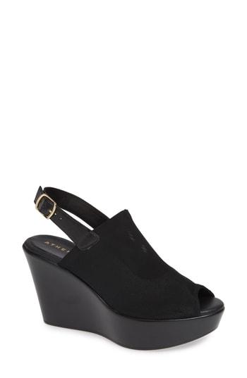 Women's Athena Alexander Breaking Wedge Sandal M - Black