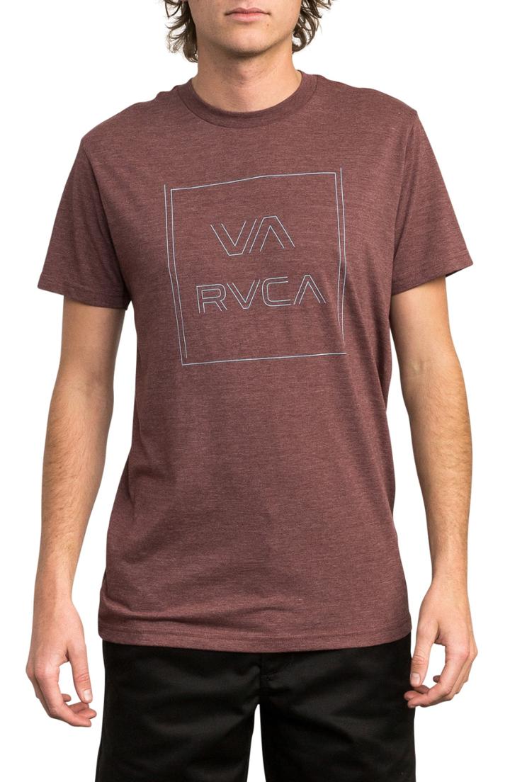 Men's Rvca Pinner All The Way Graphic T-shirt, Size - Burgundy