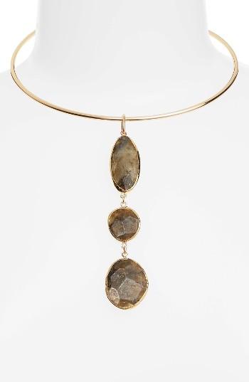 Women's Nordstrom Triple Stone Collar Necklace