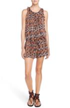 Women's Isabel Marant Etoile Niloh Print Cotton Romper Us / 44 Fr - Purple