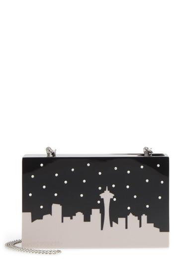 Nordstrom City Skyline Box Clutch - Metallic