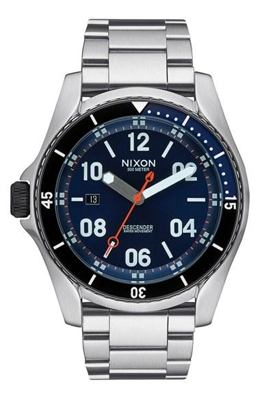 Men's Nixon 'descender' Bracelet Watch, 45mm