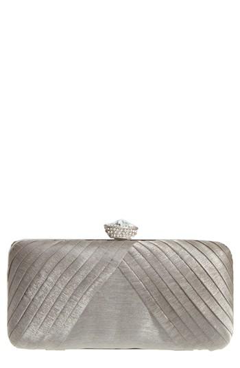 Nina Hypatia Pleated Satin Minaudiere -