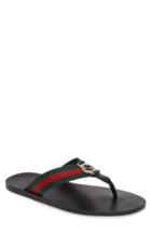 Men's Gucci Flip Flop Us / 12uk - Black