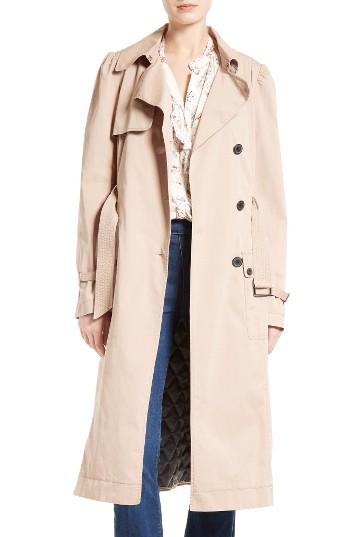 Women's La Vie Rebecca Taylor Twill Trench Coat