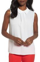 Women's Cece Collared Pleat Front Blouse