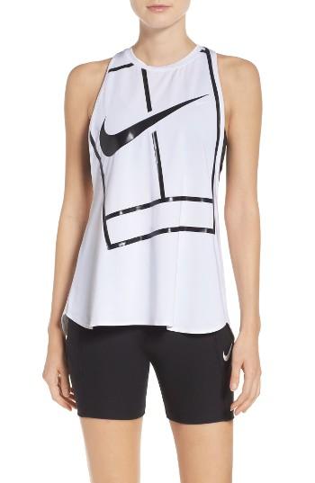 Women's Nike Court Tennis Tank - Black