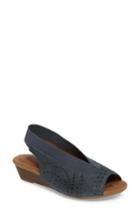 Women's Rockport Cobb Hill Judson Slingback Wedge Sandal .5 M - Blue