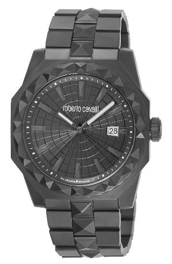 Men's Roberto Cavalli By Franck Muller Pyramid Bracelet Watch, 43mm