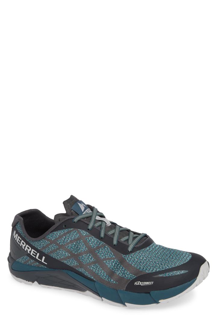Men's Merrell Bare Access Flex Shield Water Resistant Running Shoe M - Blue