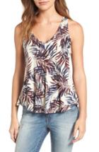 Women's Lucky Brand Palm Leaf Print Tank - Ivory