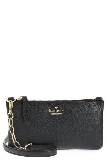 Kate Spade New York Jackson Street - Dolores Leather Crossbody Bag - Black