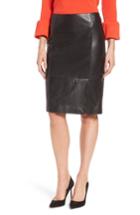 Women's Boss Sepama Leather Pencil Skirt