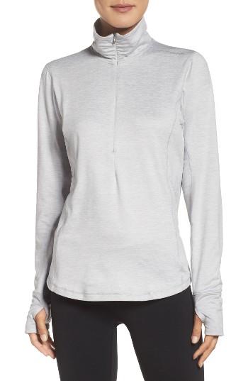 Women's Brooks 'dash' Half Zip Jacket - Grey