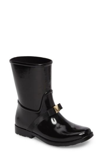 Women's Michael Michael Kors Caroline Rain Boot M - Black