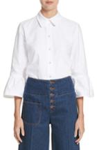 Women's Marc Jacobs Bell Sleeve Cotton Top - White