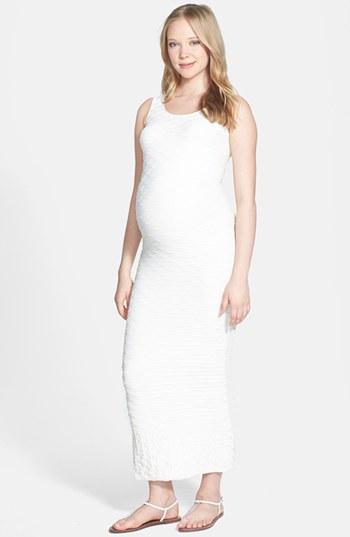 Women's Tees By Tina 'lattice' Maxi Maternity Dress