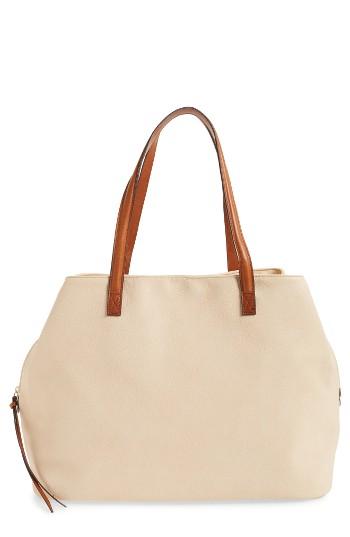 Sole Society Faux Leather Tote - White