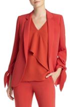 Women's Lafayette 148 New York Bria Finesse Crepe Jacket - Red
